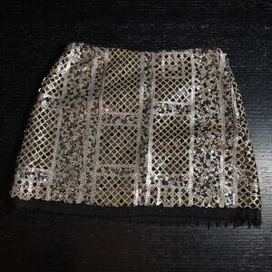Elegant Sequins Mini Skirt